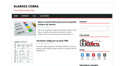 Desktop Screenshot of alarmescobra.com