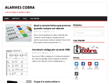 Tablet Screenshot of alarmescobra.com